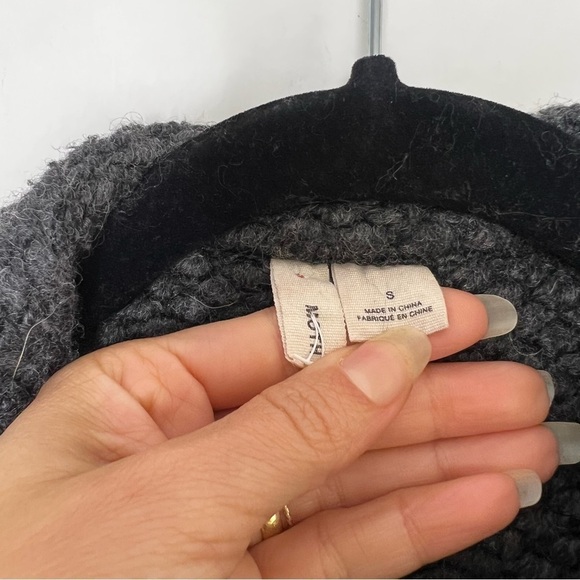 Anthropologie MOTH Colorblock Wool Coat blazer - Picture 6 of 8